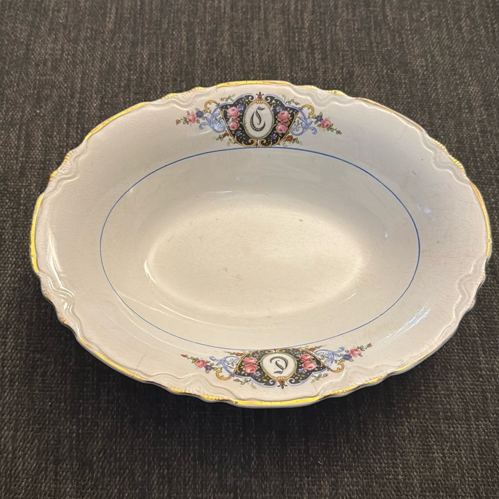 Vintage Dresden China serving bowl